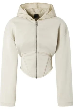 Pinko Felpa in stile corpetto con zip e cappuccio