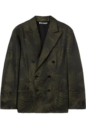 Palm Angels Blazer con effetto jacquard