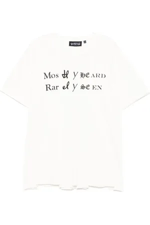 MOSTLY HEARD RARELY SEEN T-shirt Spliced Luxury Mock