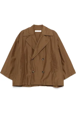 Serafini Trench con effetto stropicciato