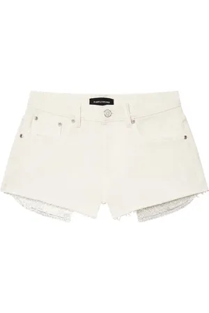 Purple Brand Shorts denim con strass