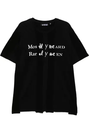 MOSTLY HEARD RARELY SEEN T-shirt Spliced Luxury Mock