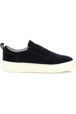 Kiton Sneakers senza lacci in pelle scamosciata