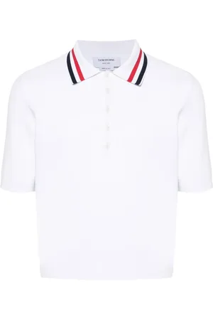 Thom Browne Polo con banda RWB
