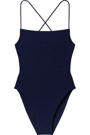Tory Burch Costume intero con lavorazione a punto smock