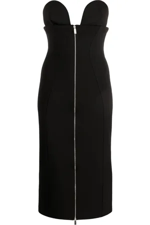 OFF-WHITE Abito midi senza spalline