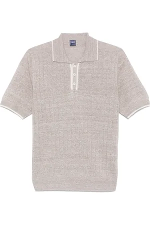 FEDELI Polo in maglia a coste