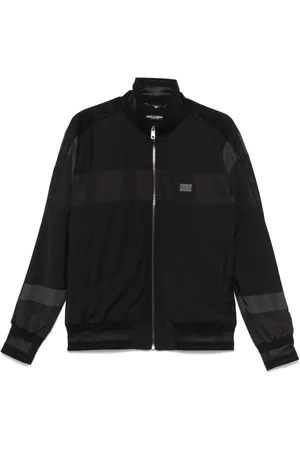 Dolce & Gabbana Bomber gessato con cappuccio