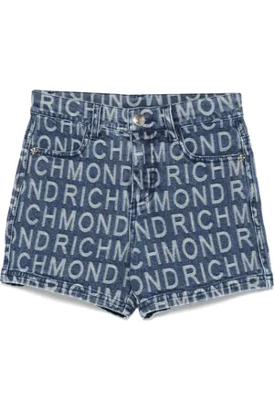 John Richmond Shorts con logo jacquard