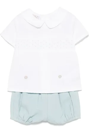 PAZ RODRIGUEZ Set shorts con ricamo