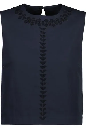 YVES SALOMON Top con ricamo