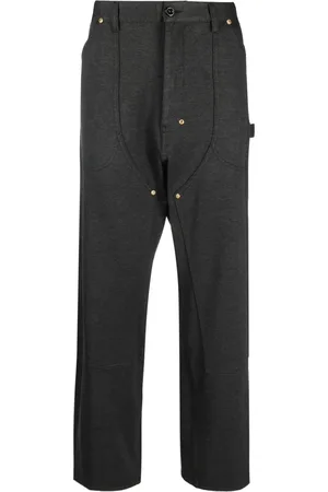 4SDESIGNS Pantaloni dritti con effetto m??lange