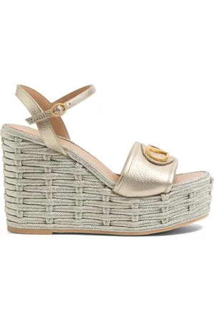 VALENTINO GARAVANI Sandali VLogo Signature con zeppa 120mm