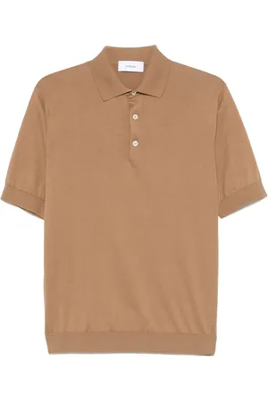LARDINI Polo in maglia fine