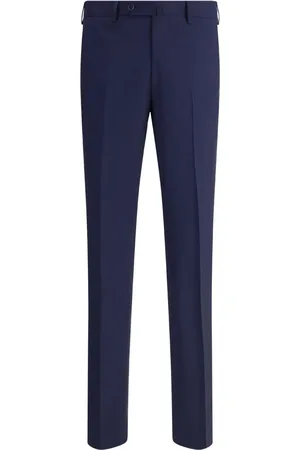 GI CAPRI Pantaloni affusolati in lana vergine