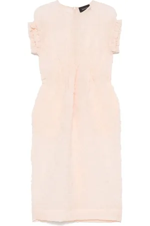 Simone Rocha Abito midi con effetto stropicciato
