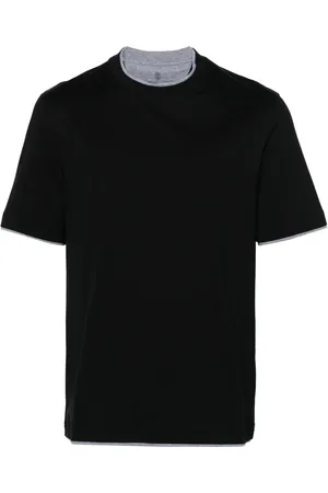 Brunello Cucinelli T-shirt con design a strati