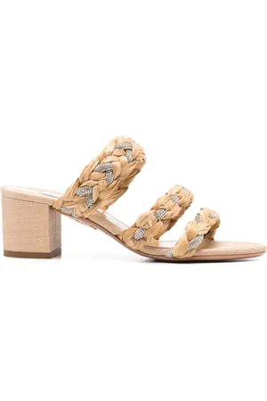 Aquazzura Mules Costiera Crystal 50mm