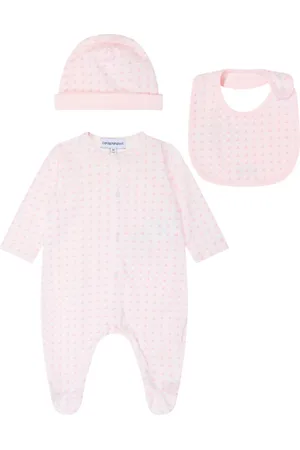 Emporio Armani Set neonato con motivo jacquard