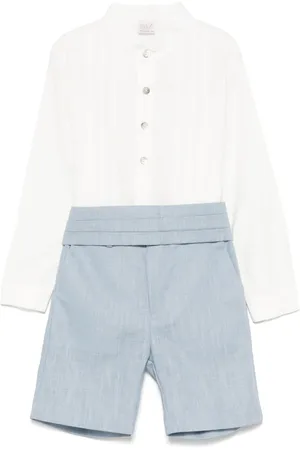 PAZ RODRIGUEZ Set shorts con trama armatura