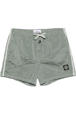 Stone Island Costume da bagno con effetto increspato