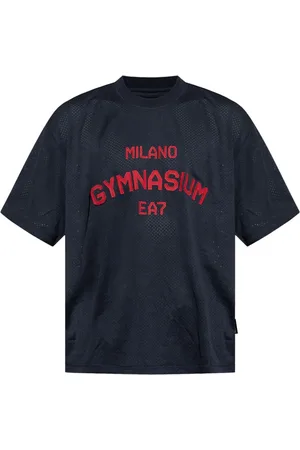 EA7 T-shirt in jersey con ricamo