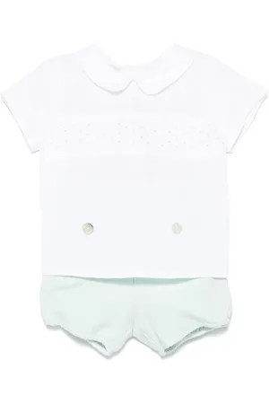 PAZ RODRIGUEZ Set shorts con ricamo