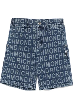 John Richmond Shorts con logo jacquard