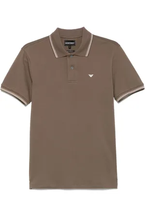 Emporio Armani Polo con dettagli a righe