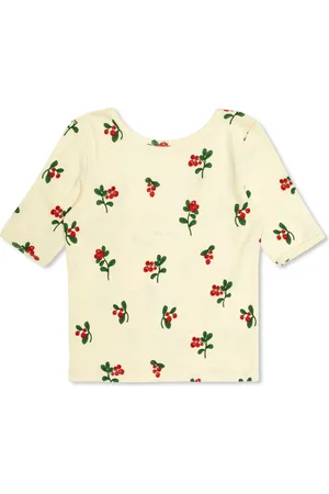 Mini Rodini Top a maniche corte con stampa a fiori