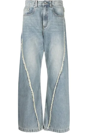 FIVE CM Jeans dritti con frange
