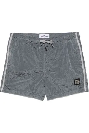 Stone Island Costume da bagno con applicazione Compass