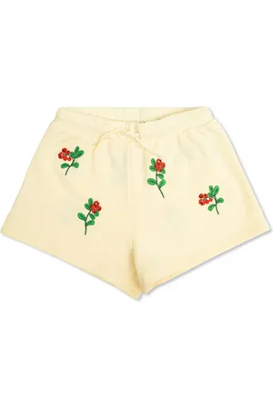 Mini Rodini Shorts con ricamo floreale