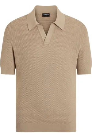 Ermenegildo Zegna Polo in cotone con ricamo logo