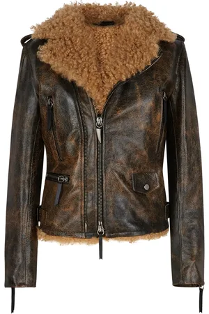 Giuseppe Zanotti Giacca con fodera in shearling Amelia