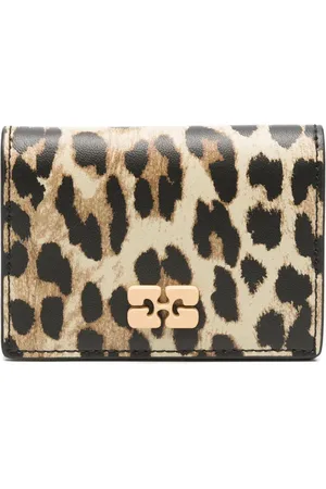 Ganni Portafoglio leopardato