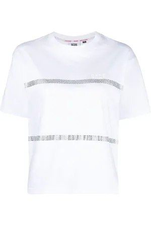 GCDS T-shirt con strass