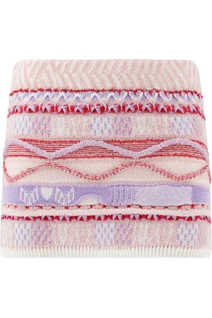 LANEUS Minigonna con effetto jacquard