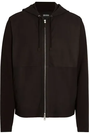 Ermenegildo Zegna Felpa in lana con cappuccio Secondskin