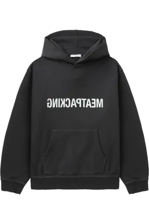 Helmut Lang X Maison Kitsune Felpa in cotone con cappuccio