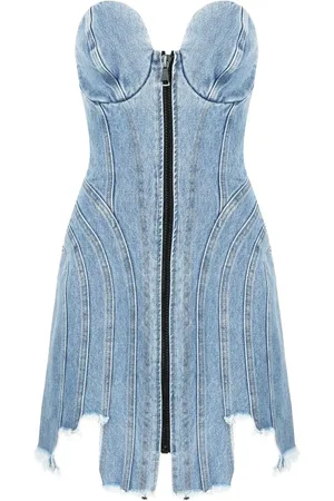 Natasha Zinko Abito corto denim asimmetrico