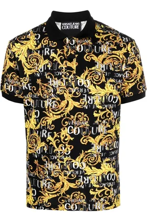 VERSACE Polo Barocco con stampa
