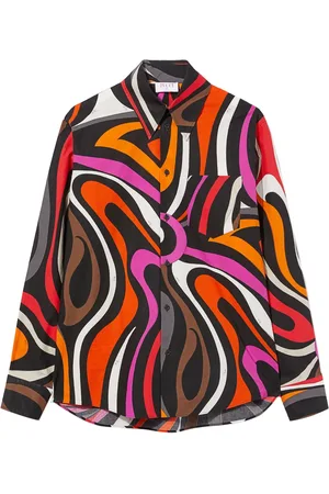 Puccini Camicia con stampa astratta