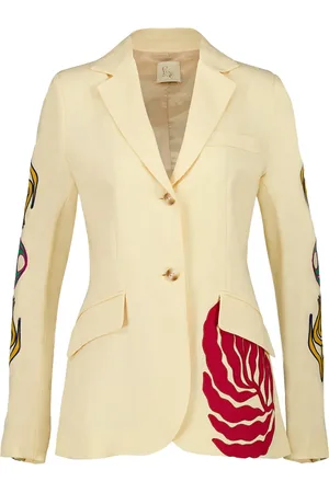 Paula Blazer Custard in lino