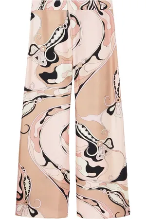 Puccini Pantaloni con stampa Orchidee