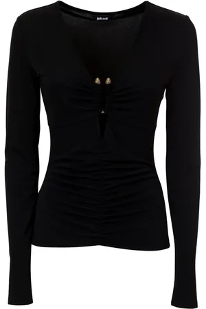 Roberto Cavalli Top con dettaglio cut-out