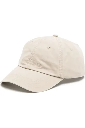 Stone Island Cappello da baseball in cotone con finitura spazzolata
