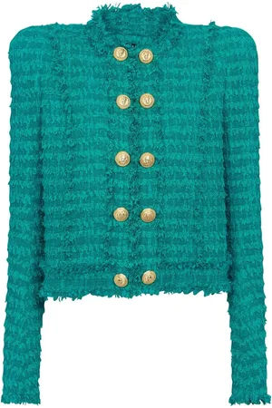 Balmain Giacca in tweed con bottoni