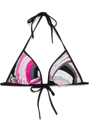 Puccini Top bikini con stampa Iride