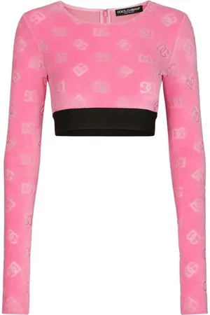 Dolce & Gabbana Top corto con logo DG